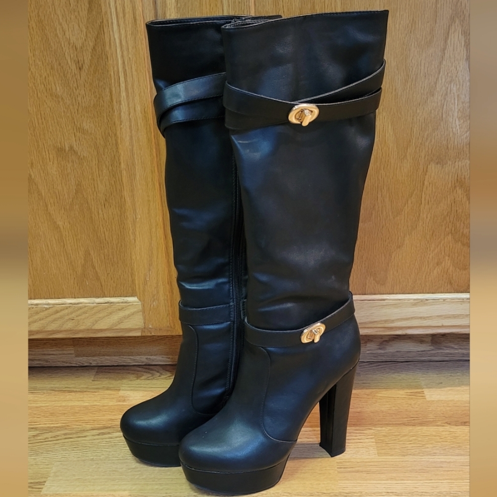 Bamboo Knee High Boots